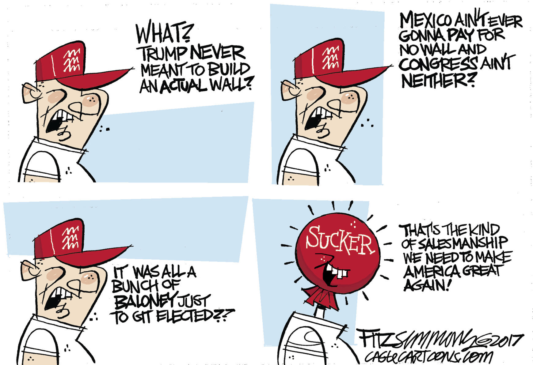 Daily Fitz Cartoon: Wall